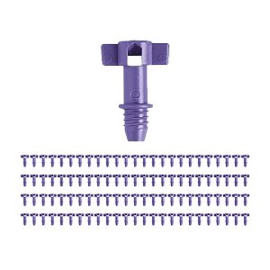 Microaspersor Spray Microjet Roxo 13 lh Amanco 100 unidades