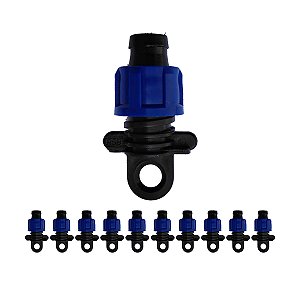 Final de linha 16mm com porca 10 unidades irrigação