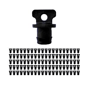 Tampão 16mm com aba para chula 100 unidades irrigação