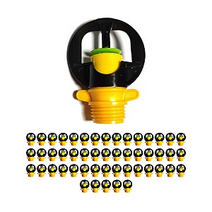 Microaspersor Aquatuf A.g. 1/2 Amarelo 50 Unid Irrigação