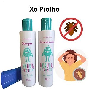 Kit Mata Piolho Shampoo + condicionador- Piolhos E Lêndeas- Abelha Rainha 3un.