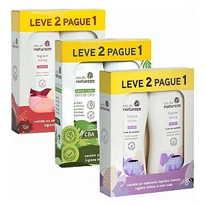 Kit Promocional Sabonete Íntimo Feminino Cia da Natureza - Leve 2 Pague 1