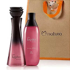 Kit Natura Kriska Drama (1 Body Splash 200ml e 1 Perfume Kriska Drama 100ml)
