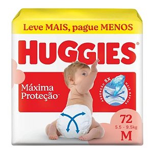 Fralda Huggies M - 72 UND