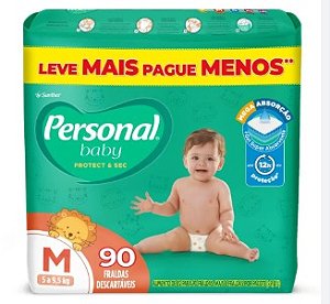 Fralda Personal Baby M - 90 UND