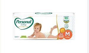Fralda Personal Baby M - 34 UND