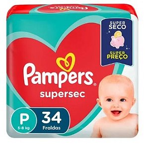 Fralda Pampers Superdec P - 34 UND