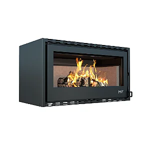 Lareira de embutir a lenha de alto rendimento MF Prime 100