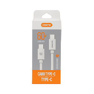 Cabo USB-C p/ USB-C 60W PD 1m - CB812C