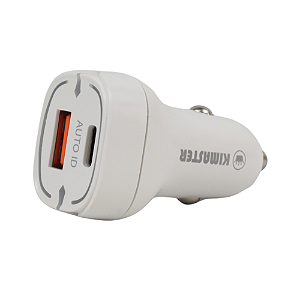 Carregador Kimaster Veicular USB p/ USB-C 5.0A 15W - CV206