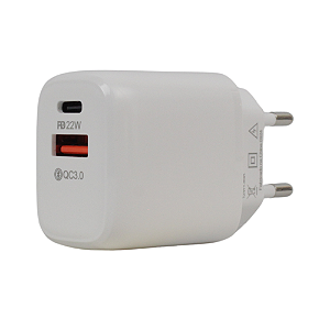 Carregador Kimaster Power Duo USB e USB-C 40W - T110