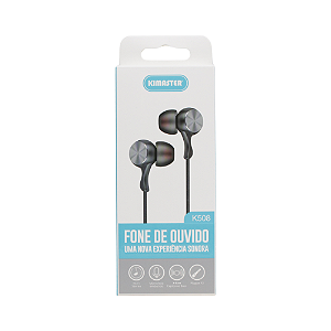 Fone de Ouvido Kimaster Uma Nova Experiência Sonora c/ Plugue P2 - K508