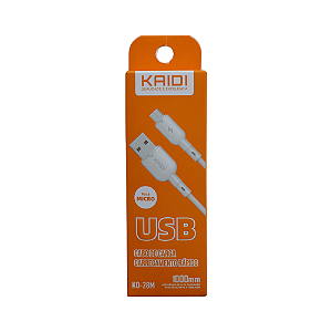 Cabo de Carga Carregamento Rápido USB p/ Micro USB (KD28M)
