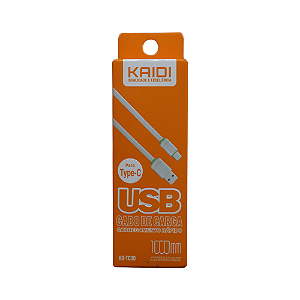 Cabo de Carga Carregamento Rápido USB p/ Tipo C 1m (KD-TC30)