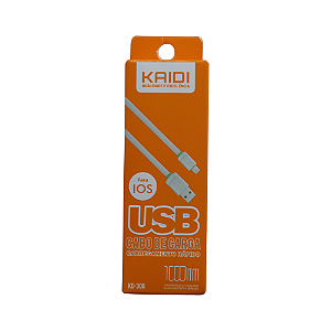 Cabo de Carga Carregamento Rápido USB p/ Lightning 1m (KD306)