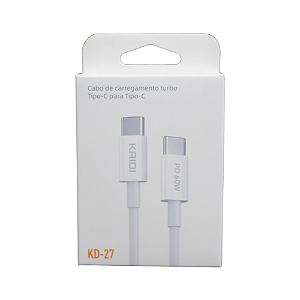 Cabo de Carregamento Turbo Tipo C p/ Tipo C 1m (KD27)