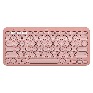 Teclado Sem Fio Logitech Pebble Keys 2 K380s Bluetooth Rosa US -  920-011791