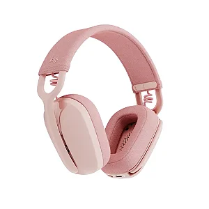 Headset Sem Fio Logitech Zone Vibe 100 Bluetooth Rosa - 981-001223