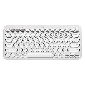 Teclado Sem Fio Logitech Pebble Keys 2 K380s Bluetooth Branco US -  920-011790