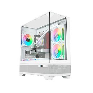 Gabinete Gamer Liketec Mahal Snow Mid Tower White - 2094