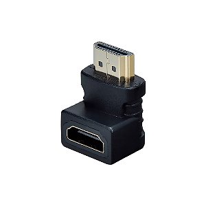 Adaptador Hdmi Macho para Hdmi Femea 90° Graus - AD-HDMHDF90