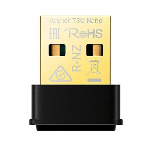 Adaptador USB Wireless TP-Link AC1300 Dual Band Archer T3U Nano