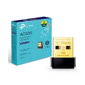 Adaptador USB Wireless TP-Link AC600 Dual Band Archer T2U Nano