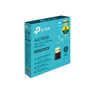 Adaptador USB Wireless TP-Link TX20U Wi-Fi 6 AX1800 Nano Dual Band