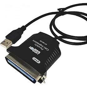 Cabo Conversor USB para Porta Paralela Knup 36 Pinos - KP-AD109