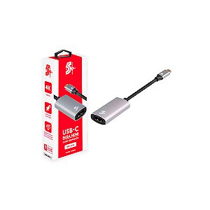 Cabo Conversor USB-C para HDMI Fêmea 10cm, Alum. 5+ -  018-7455