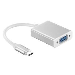 Cabo Conversor USB-C para VGA Fêmea 15cm - CB-USBCVGA15CM