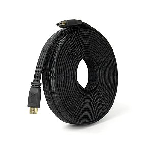 Cabo HDMI 20MT 1.4 Ultra HD Flat Type Blindado c/ Malha Knup - KP-5100
