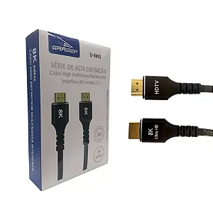 Cabo HDMI 5MT 8K Gold 2.1 Ultra HD e HDR Dinamiico Grasep D-8K01