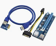 Cabo Riser PCI to 16X, Mini PCI-E 30CM, USB cable U34 - VER003C