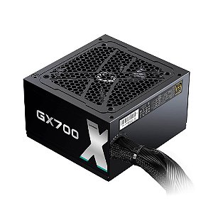 Fonte 700W Gamemax 80 Plus Gold PFC Ativo, Bivolt, Preto - GX700