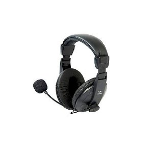 Headset C3 Tech, P2, Voicer Confort com Microfone, Preto - PH-60BK