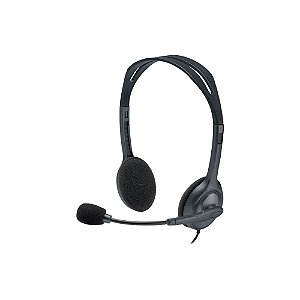 Headset Logitech H111 Estéreo Analógico P3 Cinza - 981-000612