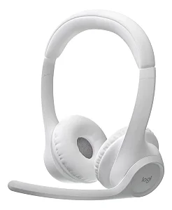 Headset Logitech Sem Fio Zone 300, Bluetooth Branco - 981-001416
