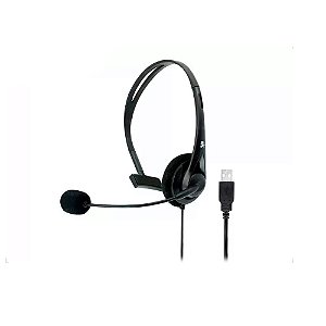 Headset Office para Telefone e Computador, Microfone Usb, 5+ 015-0101