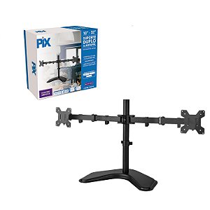 Suporte Ajustável p/ 2 Monitores na Horizontal PX-DTME32D Pix 079-0076