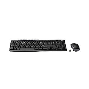 Teclado e Mouse Sem Fio Logitech MK270 Multimídia Preto - 920-004433