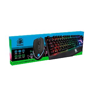 Teclado Mecanico e Mouse Led 32000 DPI Gamer Nemesis NMX - 015-0066