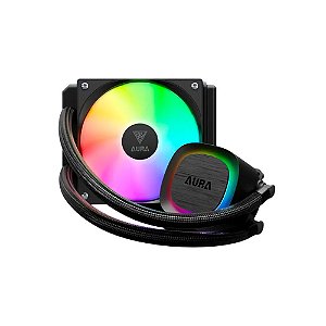 WaterCooler Gamdias Aura GL 120 V2, ARGB, 120mm, Intel-AMD Black