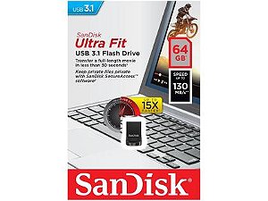 PEN DRIVE SANDISK 64GB ULTRA FIT 3.0
