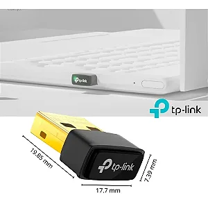 Adaptador USB Wireless TP-Link AC1300 Dual Band Archer T3U(US) Nano