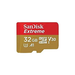 Cartão de Memória Sandisk 32GB Extreme c/ adaptador SDSQXAF-032G-GN6AA