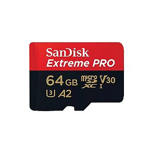 Cartão de Memória Sandisk 64GB microSDXC Extreme PRO UHS-I SDSQXCU