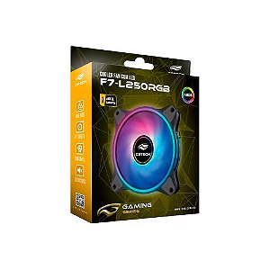 Cooler C3 Tech FAN RGB 12 cm com Anel de LED Triplo F7-L250RGB