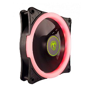 Cooler Fan Para Gabinete T-Dagger 120mm, LED RED, T-TGF200-R