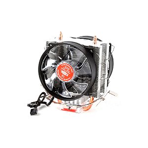 Cooler Gamer Universal Duplo Fan C/15 Led Vermelho Dex - DX-9115D-VM